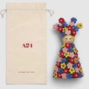 A24 Midsommar May Queen Xmas Tree Topper, Felted Wool, Florence Pugh